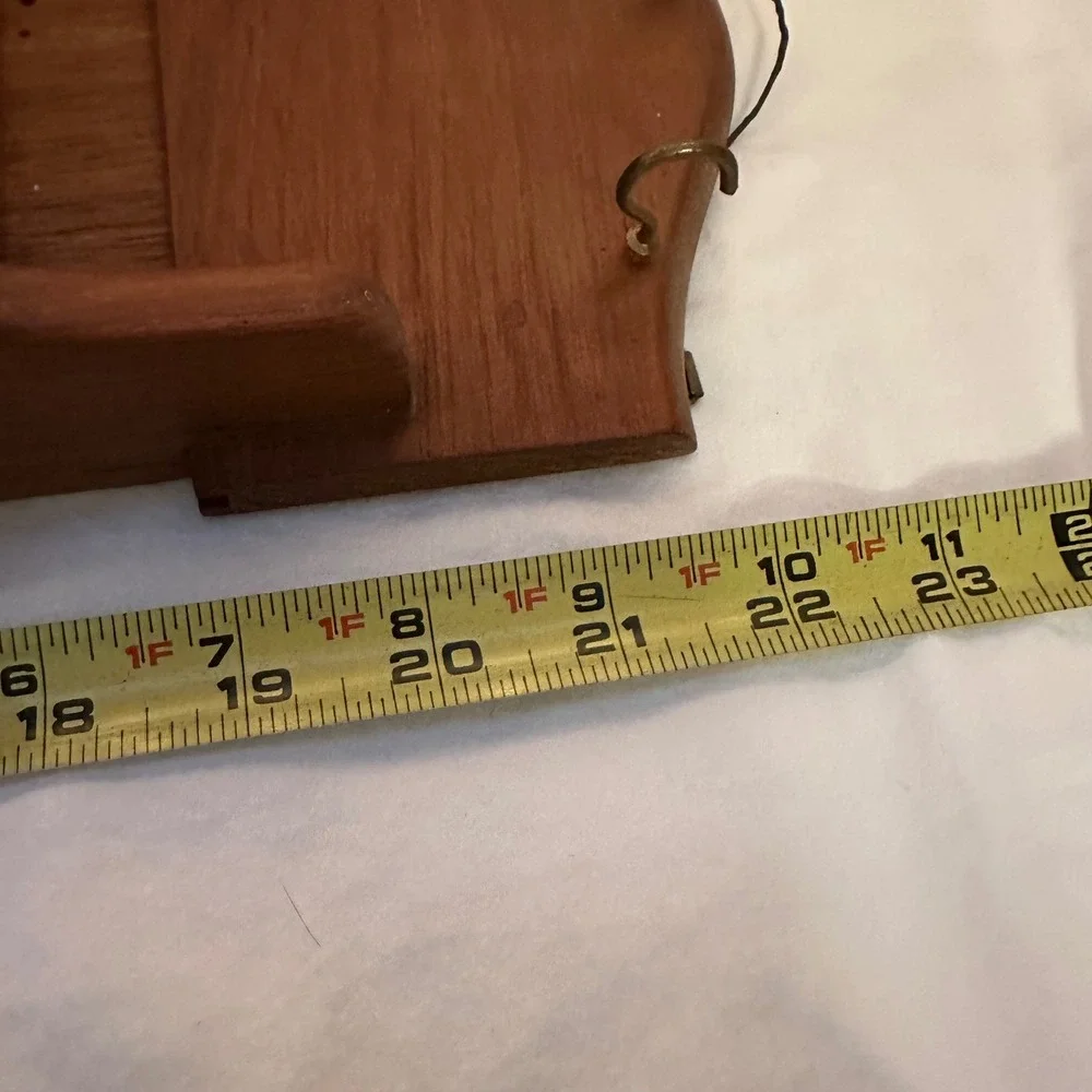 Goodwood Wall Mail Organizer Brown Excellent Teak Wood 3 Tier Key Rack Vintage
